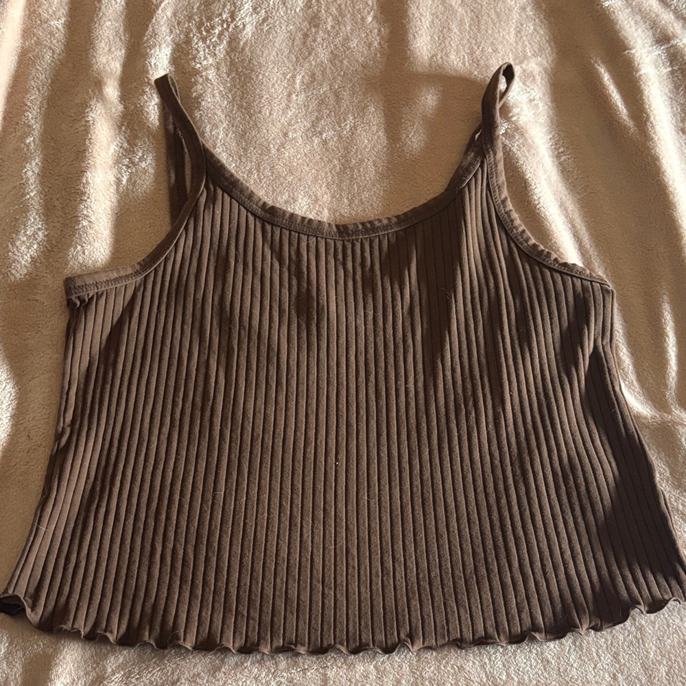 Old Navy Brown Ribbed Camisole